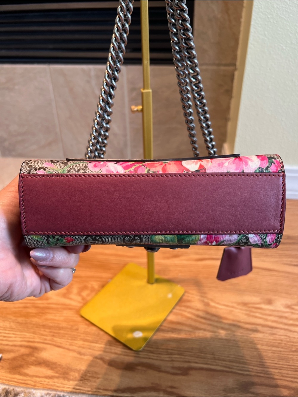 BEAUTIFUL BAG EXCELLENT CONDITION  GUCCI GG Blooms Padlock Small Shoulder Bag - Picture 7 of 12